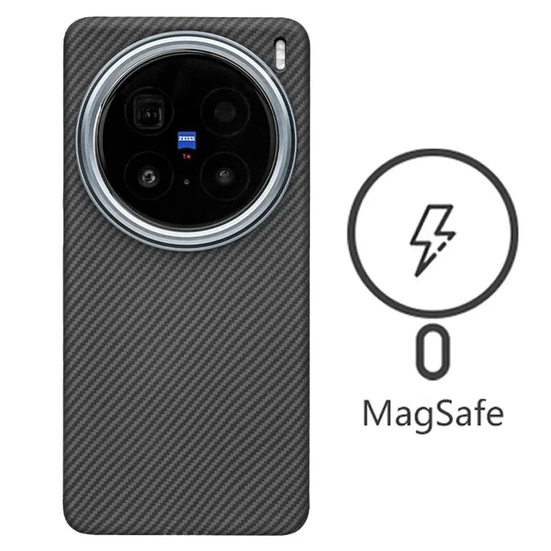 

Magnetic Carbon Fiber Case for Vivo X200 Pro,X200 Built with Durable Sturdy Aramid Thin Cover X200