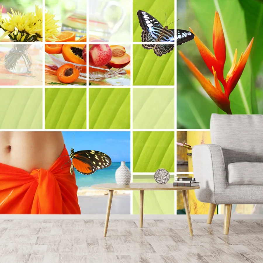 Carta da parati moderna personalizzata stacca e incolla per soggiorno Carte da parati a contatto Decorazioni per la casa SPA Ristrutturazione del salone di bellezza Murales di copertura