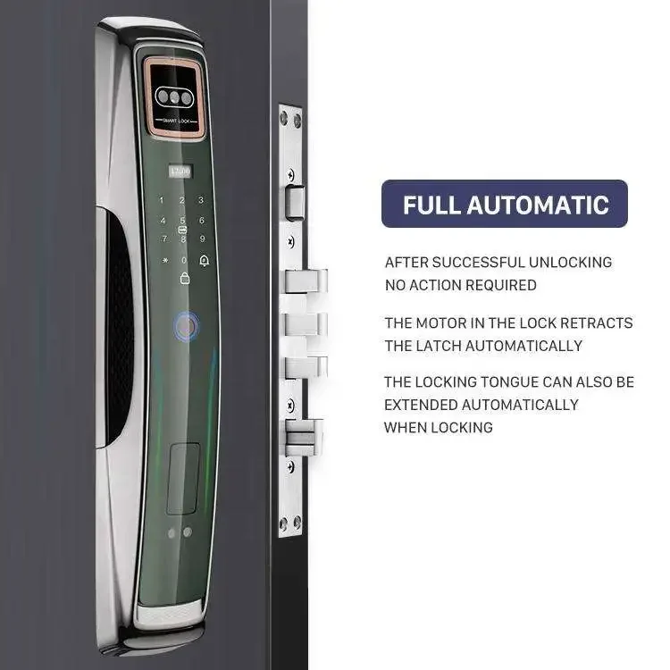 003 Glomarket Automatic Safety Intelligent Fingerprint Key Digital Smart Lock Wifi Usmart Go Face Recognition Smart Lock