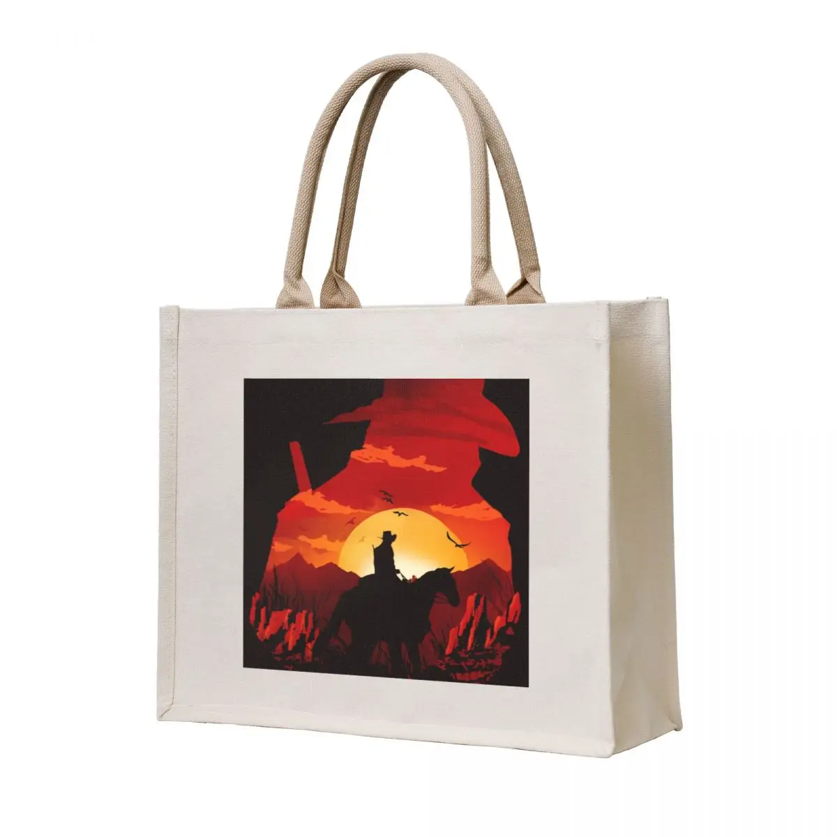 

Red Logo Tote Bag cloth bag woman screen custom Customizable