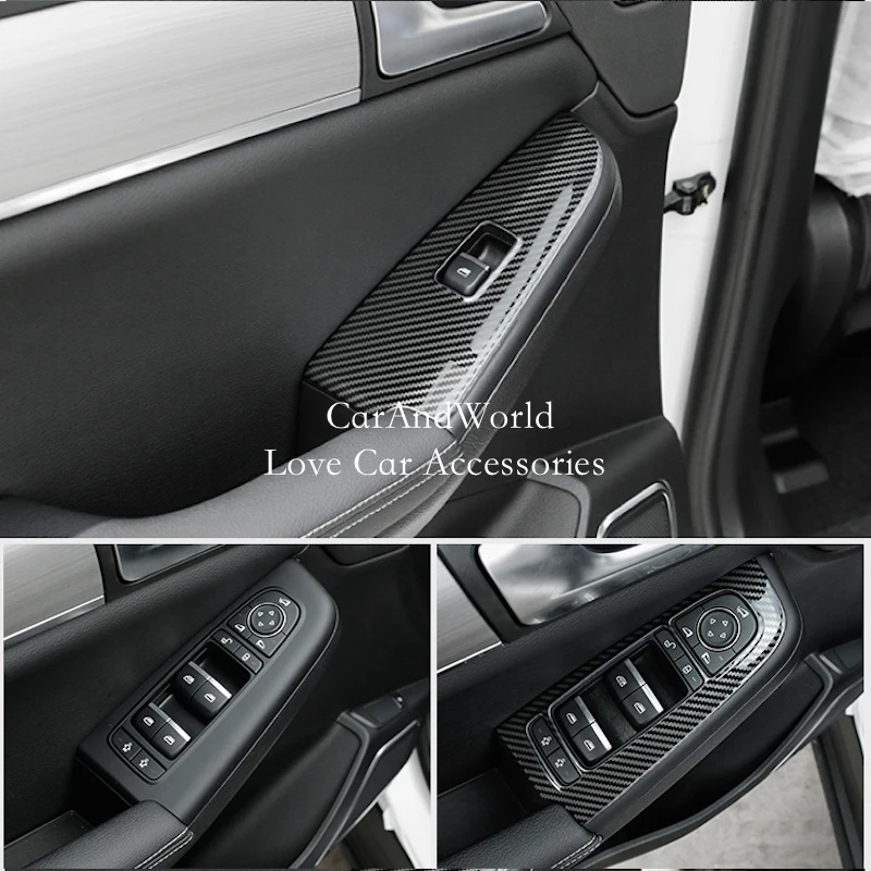 Stainless Steel Interior Door Handle Frame Storage Box Glass Lift Switch Cover Trims Car Accessory For BYD TANG DM EV 2018-2021