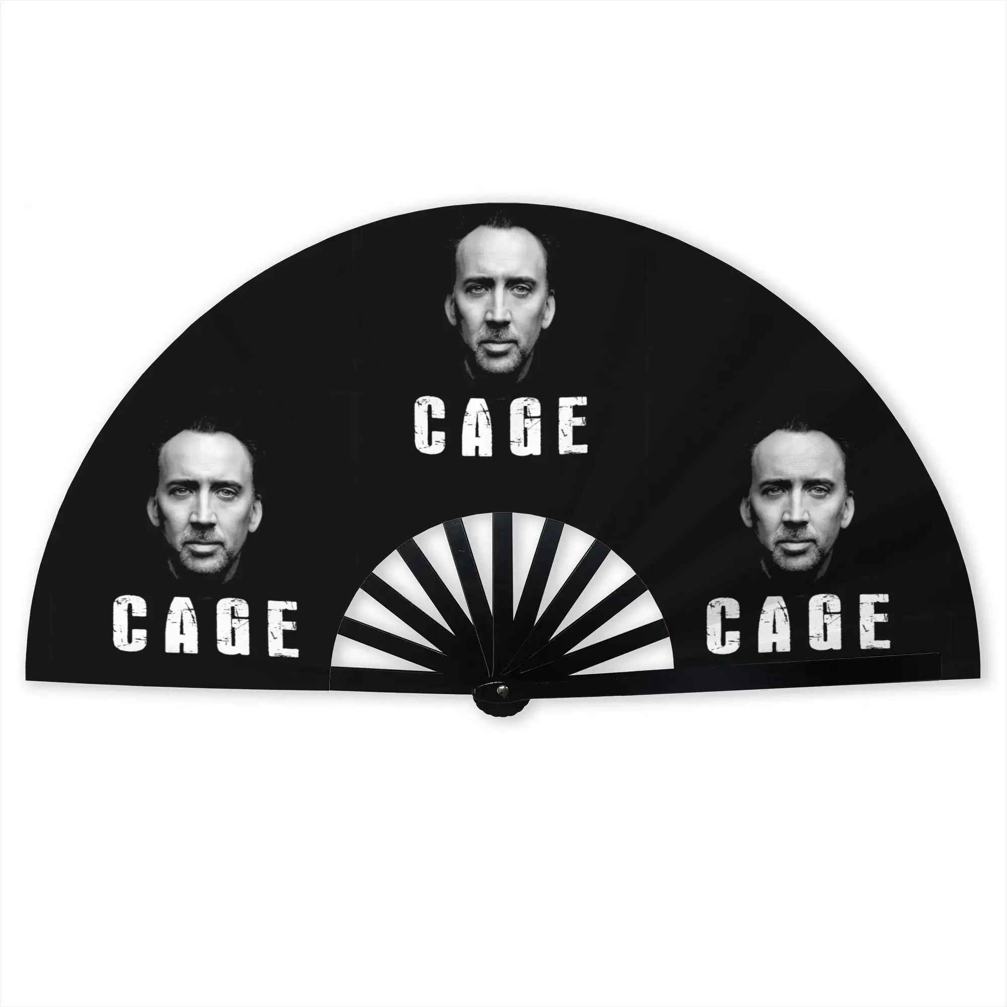 Nicolas Cage Portable Pocket Fan Travel  Folding Fan Chinese Dance Cooling Handheld Fans