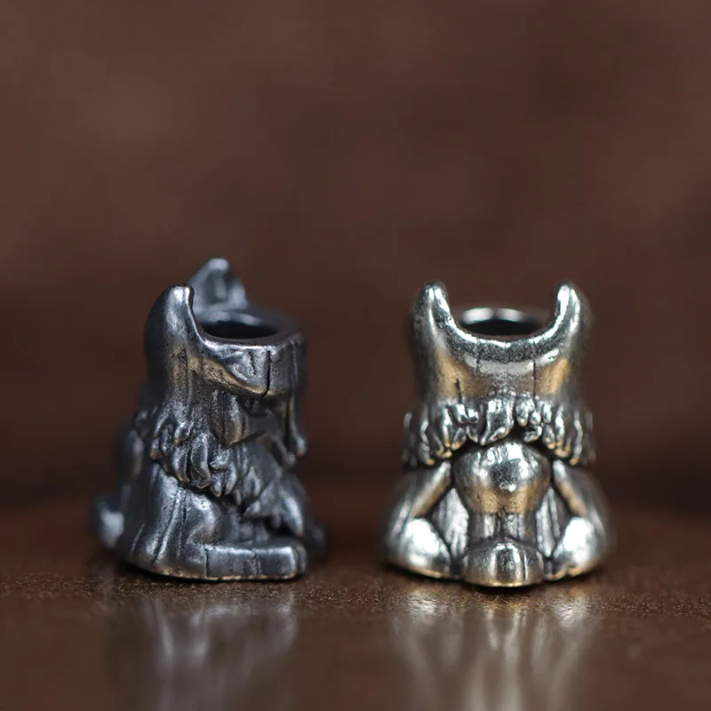 Firefox القبائل المصرية القديمة راعي القديس النحاس Paracord الخرز الحبل قلادة DIY بها بنفسك اكسسوارات EDC أداة خارجية معلقة سحر