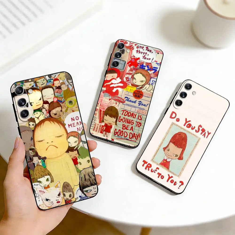 Lonely Kids Y-Yoshitomo Nara Art    Phone Case For Samsung Galaxy A73,A72,A71,A70,A53,A52,A51,Others Soft Black Cover