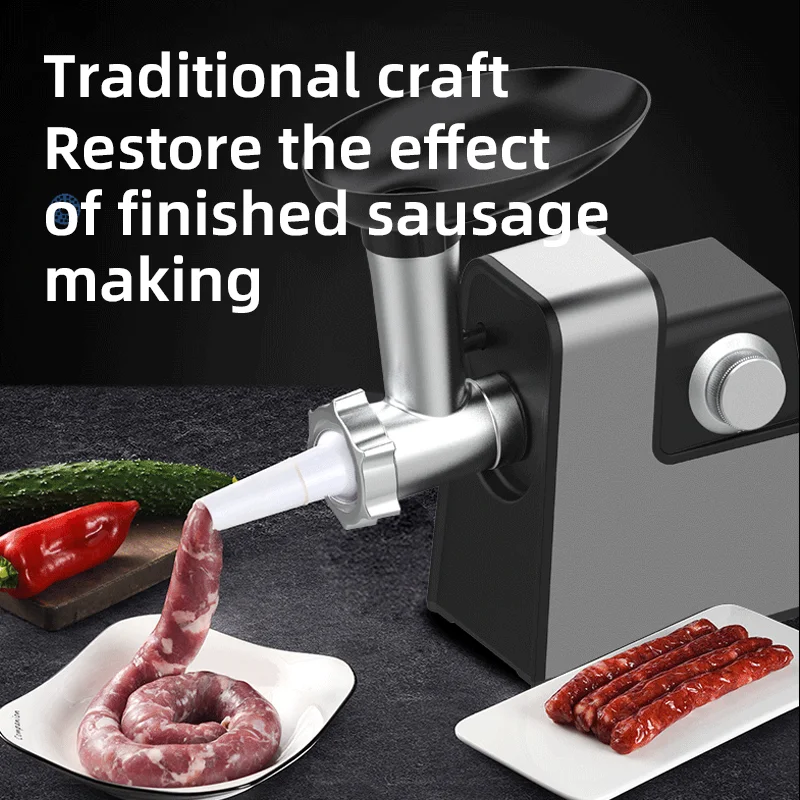 Small Portable Stainless Steel Small Duty Meat Grinder Filleting Slicing Cut Machine Meat For Home Kitchen Use