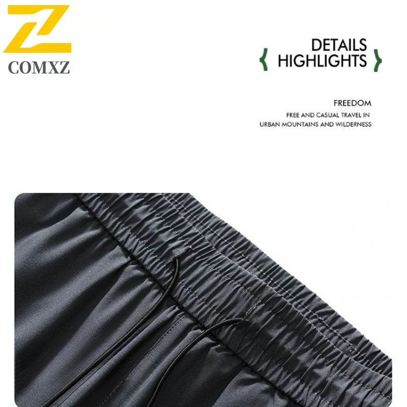 Mens Retro Cargo Pants Autumn Loose Weatherproof Windproof Stain Resistant Hiking Trousers Camping Streetwear Lightweight Pants