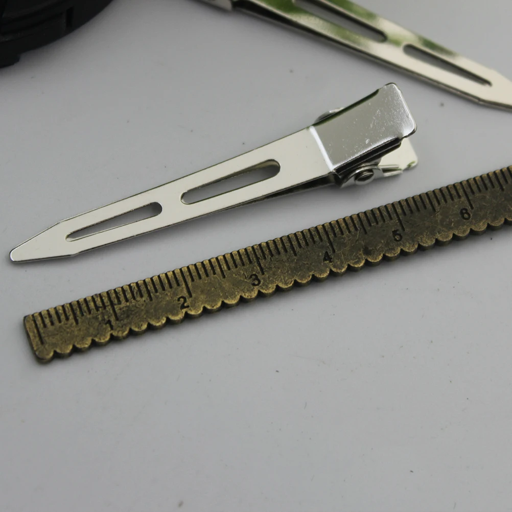 

20 Pcs Hairpin Accessories Single Prong Clips Stainless Steel Corrosion-resistant Clamps Mouth Prongs DIY
