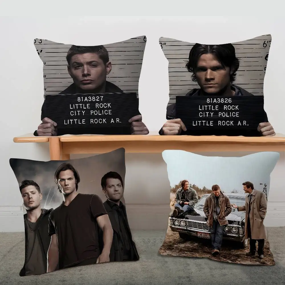 TV S-Supernatural Pillow Cover Design cushion Cover decor Holiday Decorati