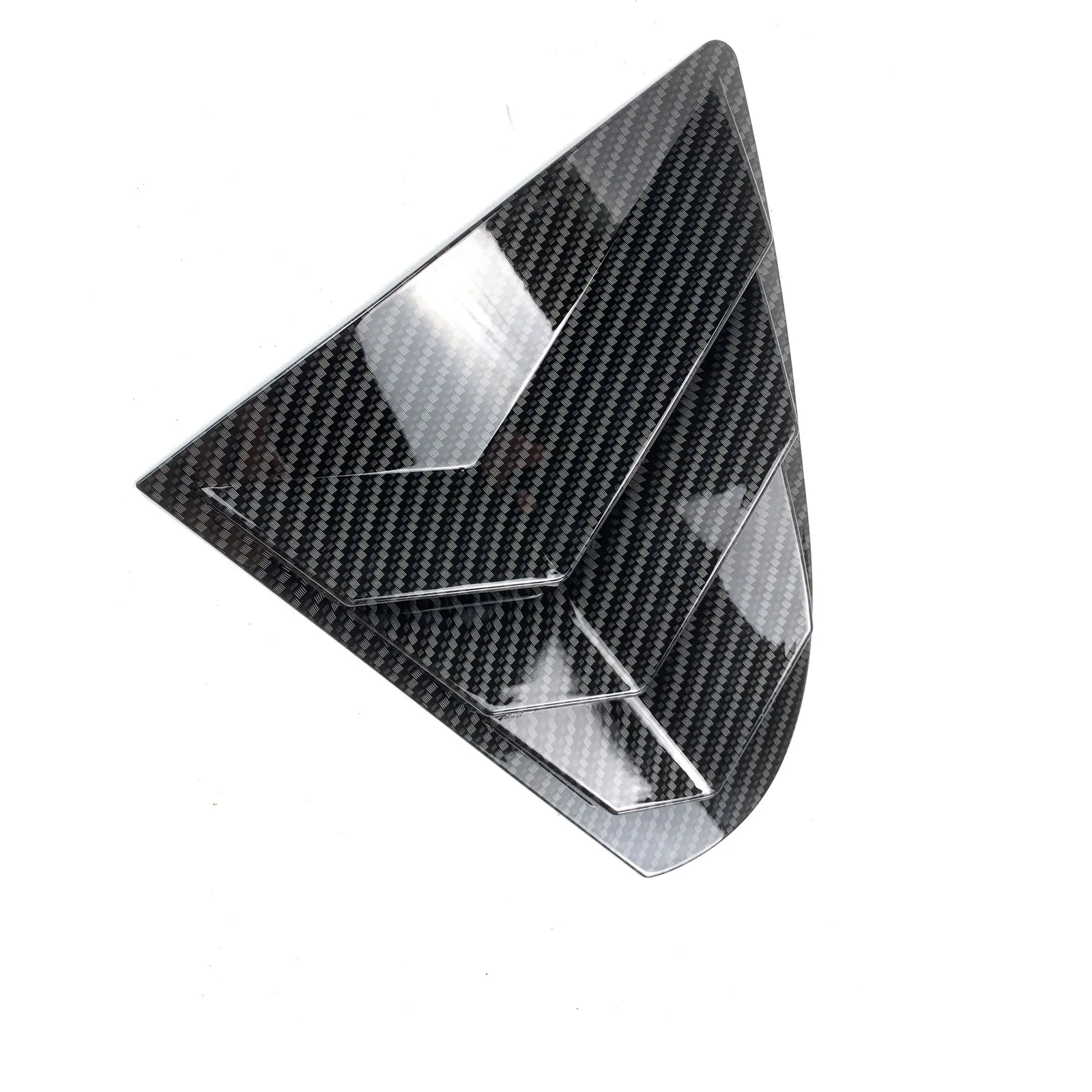 Rear Window Side Vent Shutter Louver Cover Trim For Mitsubishi Lancer EX X EVO 2008-2018 Car Accessories Auto Parts Carbon Fiber