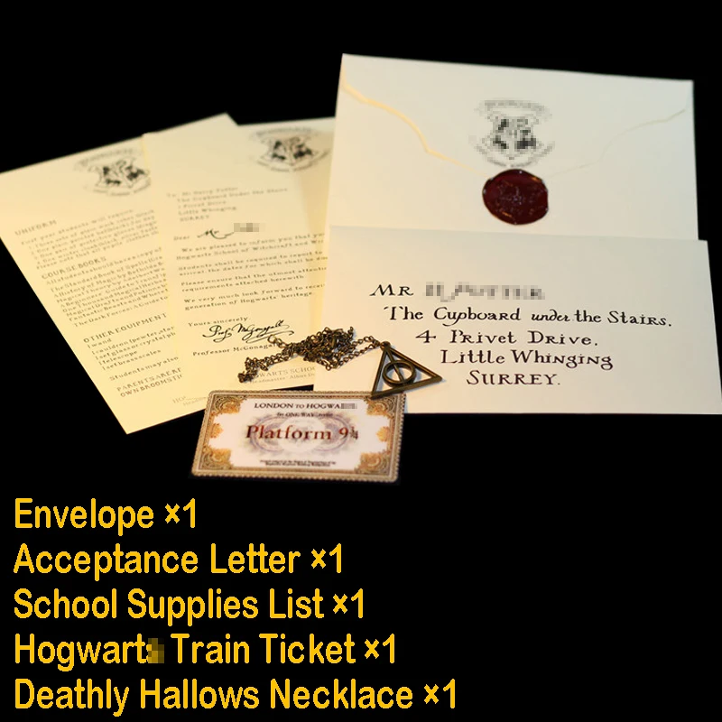 Ministry of Magic Identity card The Map of Wizarding World Cosplay Ticket Admission Letter Christmas Gifts