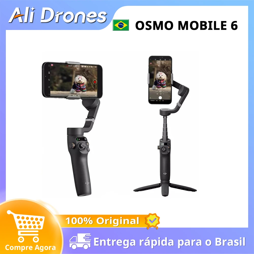 قضيب تمديد مدمج DJI Osmo Mobile 6 ActiveTrack 5.0، إطلاق سريع OM 6، محمول باليد، علامة تجارية أصلية جديدة في المخزون