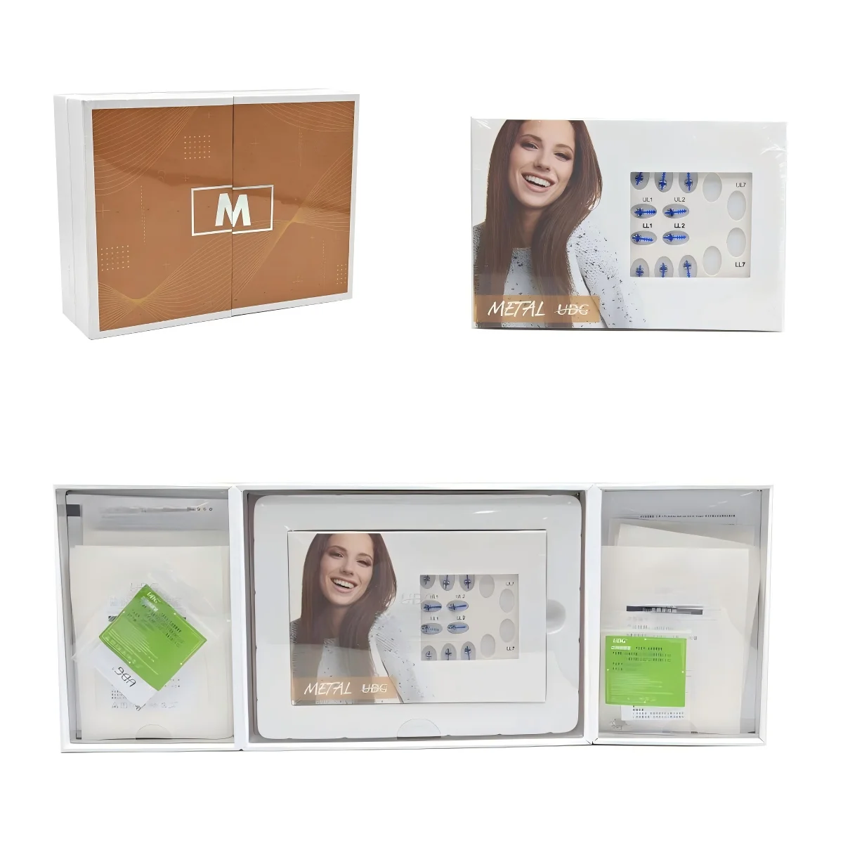 

Самолигирующиеся металлические брекеты MBT, ортодонтический набор 7-7, полный комплект с 3 крючками, дугой, букальными трубками, стоматологические брекеты с низким коэффициентом трения