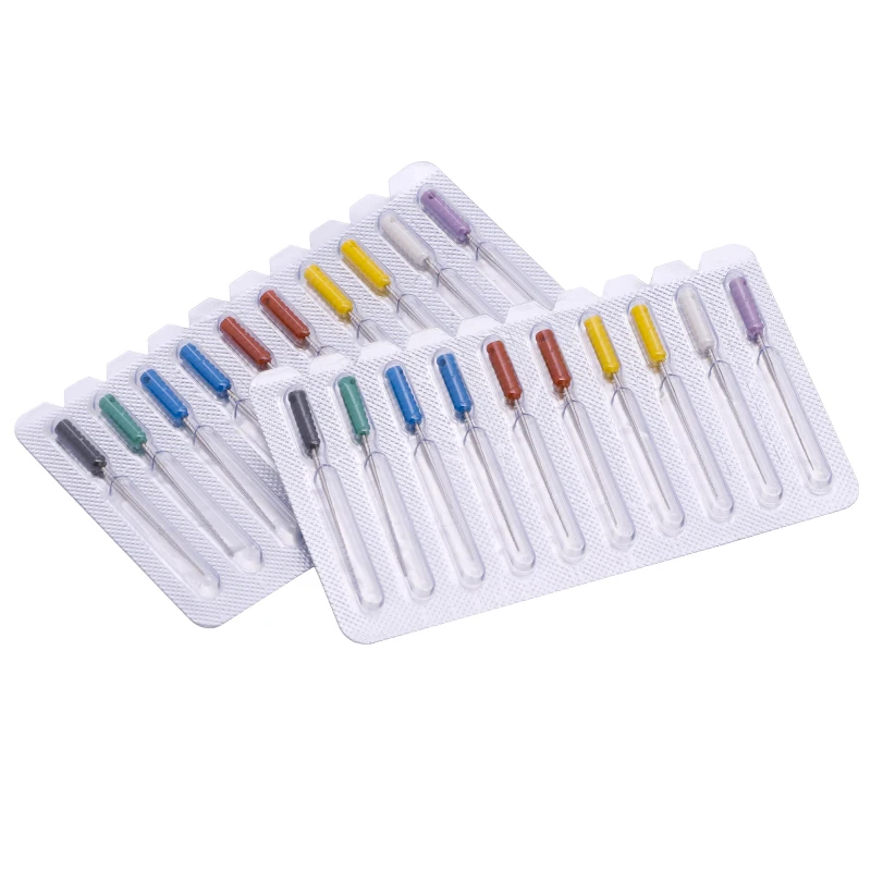 

10pcs 21mm 25mm Dental Root Canal Files Cleaning Needles Square Broaches Barbed Needle for Dentist Root Cleaning Tool