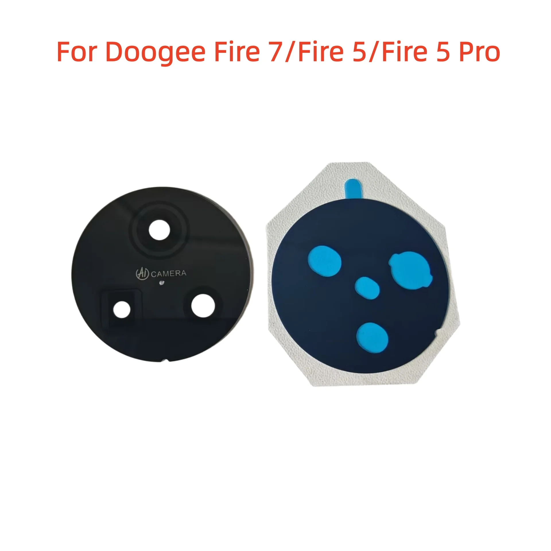 Original For Doogee Fire 7 Fire 5 Fire 5 Pro Cell Phone Back Camera Lens Glass Cover Repair Parts With Adheisive Tape