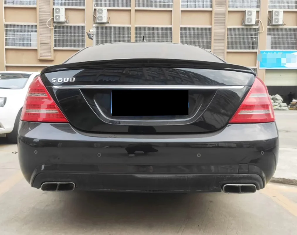 

For Mercedes Benz S Class W221 2006-2013 Car ABS Car Rear Top Spoiler Rear Roof Boot Wing Lip Spoiler W221 Rear Roof Spoiler