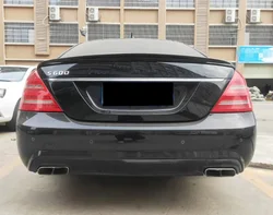 For Mercedes Benz S Class W221 2006-2013 Car ABS Car Rear Top Spoiler Rear Roof Boot Wing Lip Spoiler W221 Rear Roof Spoiler