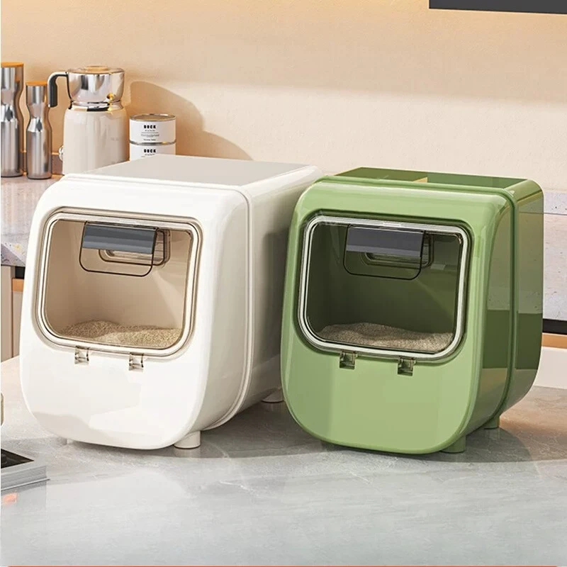

Food grade rice bucket rice box sealed household insect-proof moisture-proof miscellaneous grain storage flour storage tank rice