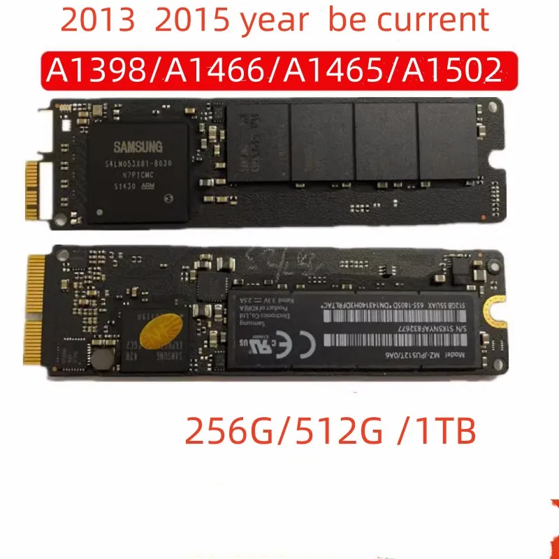 External SSD for Macbook Pro, A1502, PCI-E, 3X4, A1398, A1502 Ar, A1465, A1466, 13-14-15 years, IMac A1419, A1418, 512GB 1T 256G