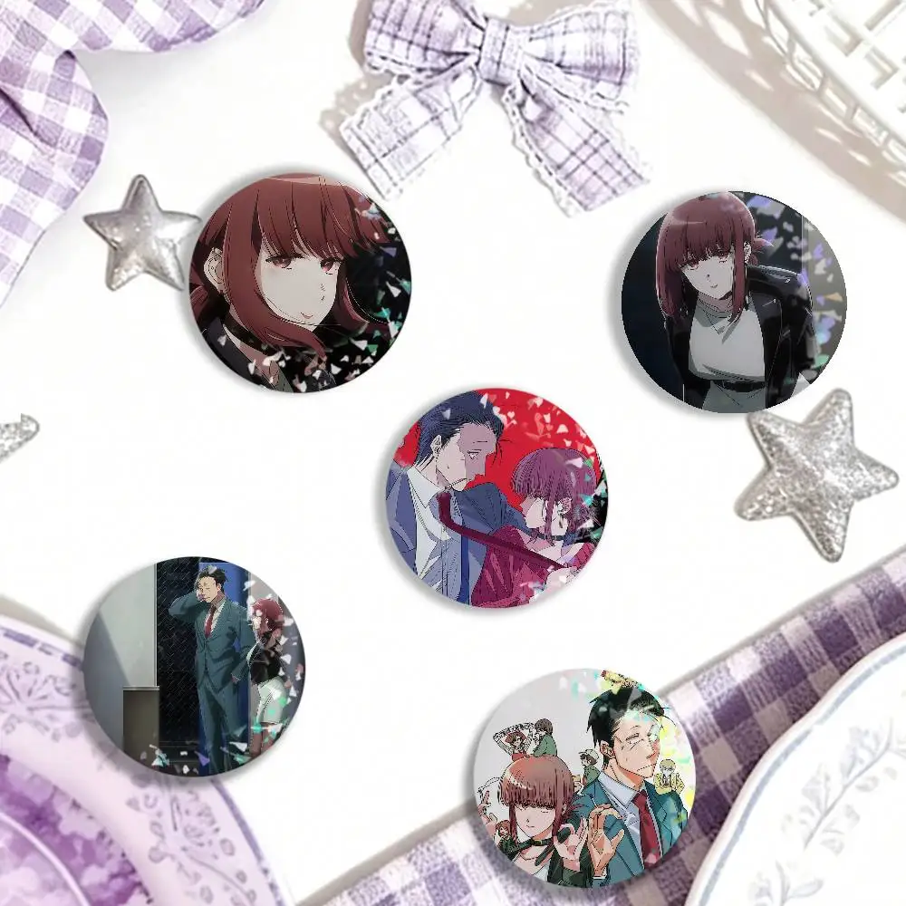 Anime Smoking Behind The Supermarket With You Laser Badge Creative Brooches Backpack Accessories Make Great Gifts For Friends