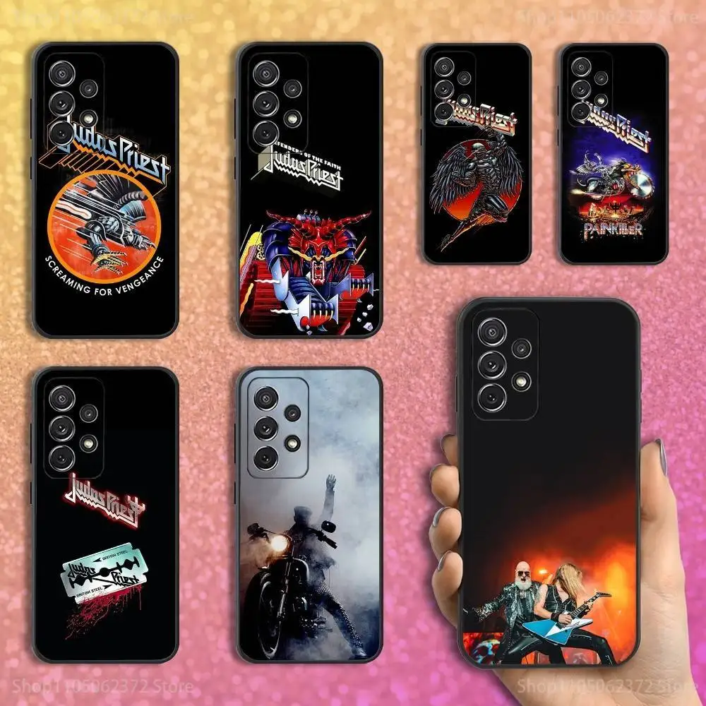 

Hot J-Judas Rock P-Priest Phone Case For Samsung S25,S24,S23,S22,S21,S20,S10,Ultra,Plus,Lite,FE,Soft Silicone Black Cover