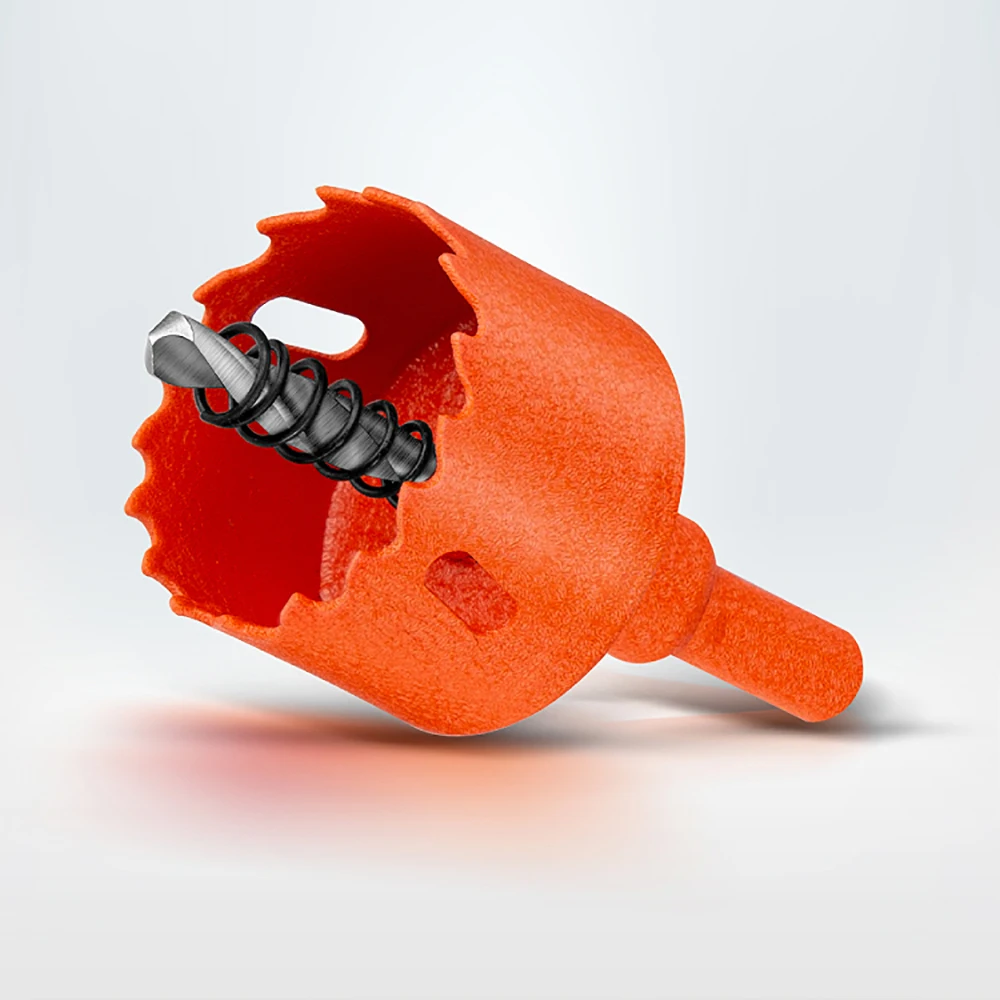 

1Pcs Bi-Metal Hole Saw Drill Bit HSS Fast Hole Cutter with Arbor and Centring Drill for Wood Sheet Metal Plasterboard Iron