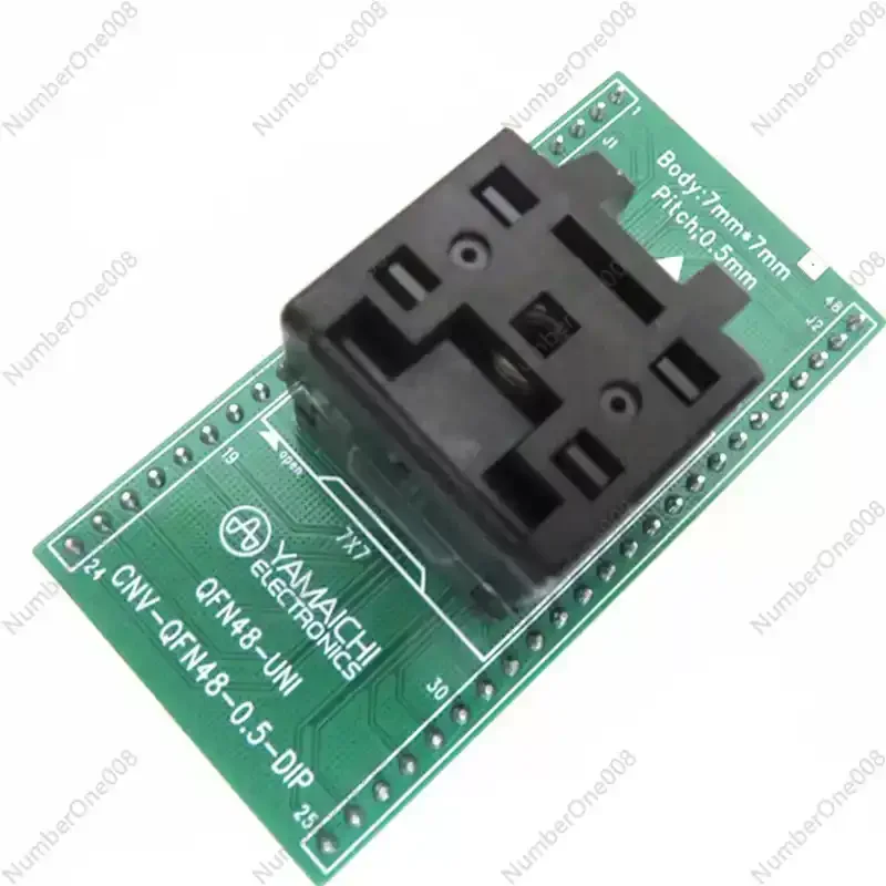 QFN-32(40)BT-0.5-02 QFN32 to DIP Adapter Socket 5x5mm Pitch 0.5mm IC Test Programmer for Chip Debug and Burn-in