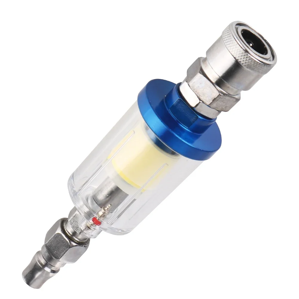 Clear Water Trap Air Brush Kit Filter Painting 1/4 Inch Thread Aerograph Compressor Tool Moisture Separator Oil Agricultural Set