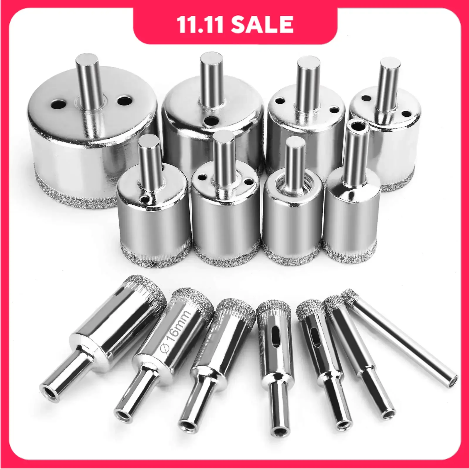 

6mm - 50mm Diamond Drill Bits for Ceramic Diamond Hole Saw Drill Bit Glass Drill Bottles Pots Marble Granite Stone Tile Cutting