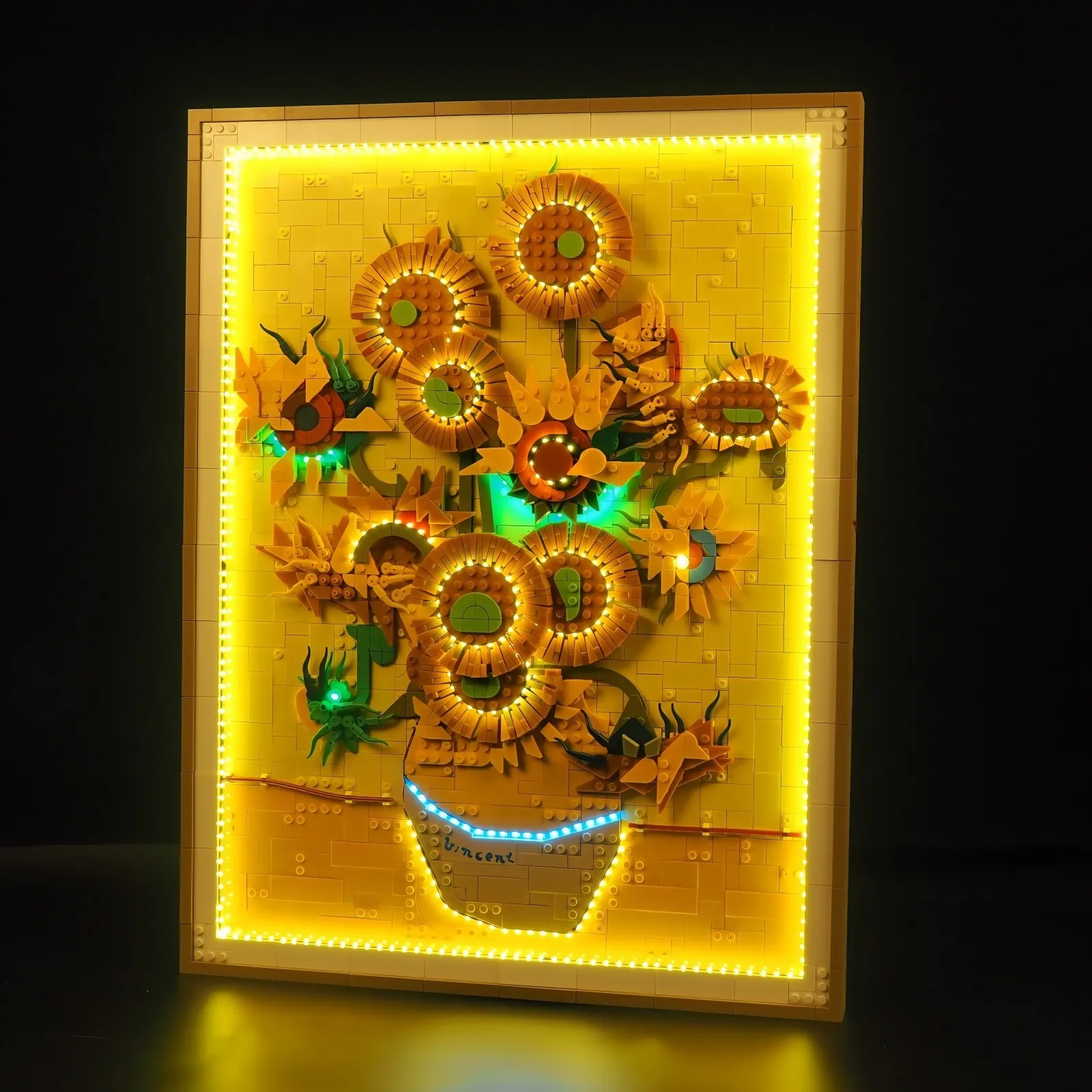 MAXCXT LED Light Set For LEGO 31215 Vincent Van Gogh Sunflowers DIY Decorative Lamp Not Include Lego Building Blocks Set