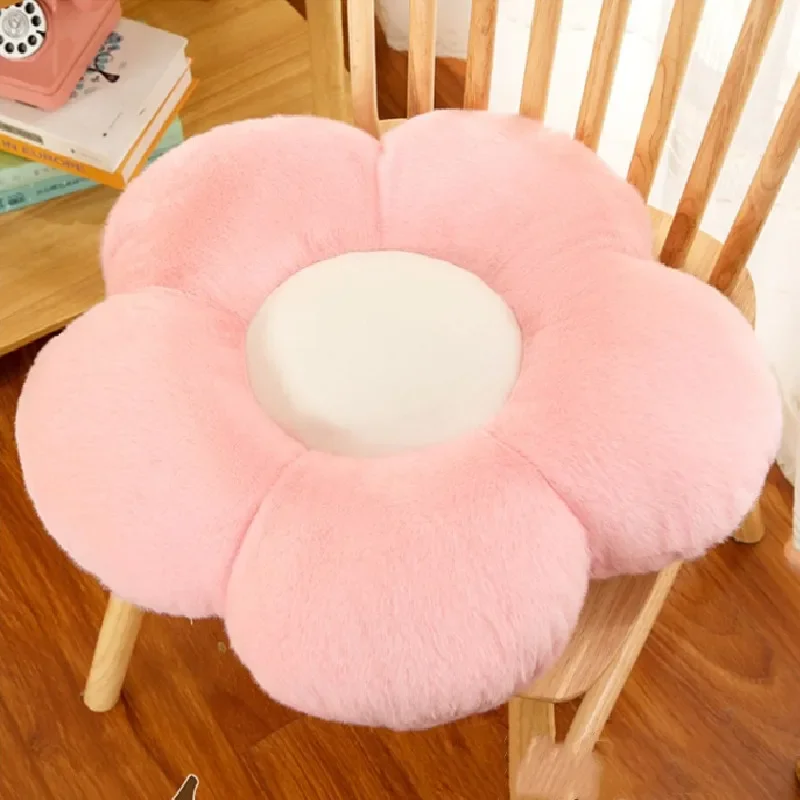 Sanrio Cartoon Flower Kuromi My Melody Cinnamoroll Pillow Plush Household Sofa Chair Office Bedroom Floor Cushion Kawaii Gifts