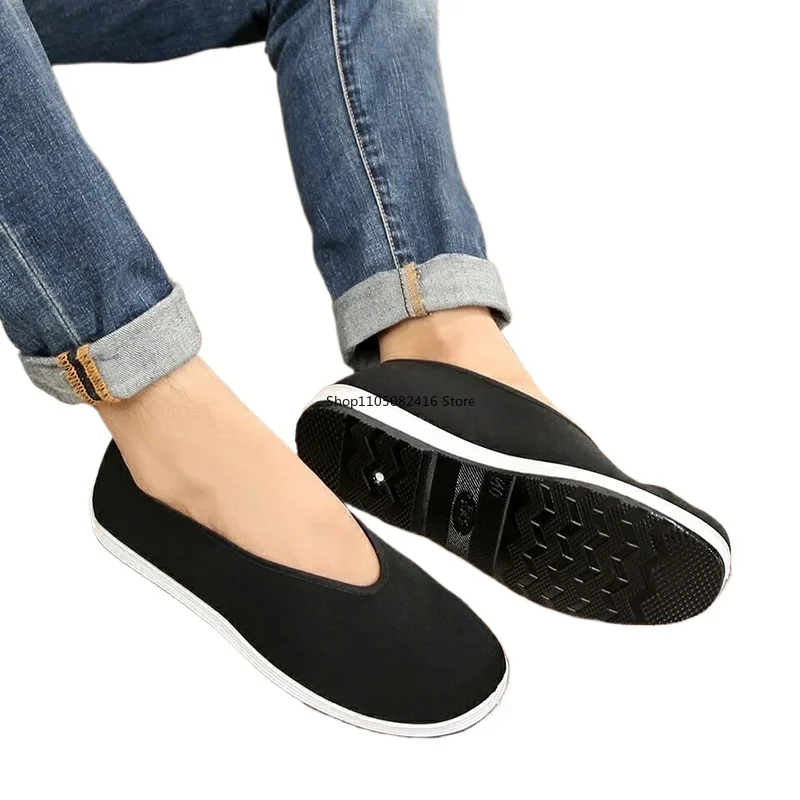 

Chinese Kungfu Shoes Black Chinese Traditional Kung Fu Shoes Tai Chi Wushu Shoes Martial Art Sneakers