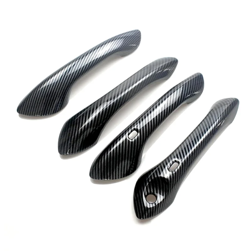 Car Exterior Door Handle Cover Trim for Chevrolet Trax Seeker 2023 2024 Accessories (ABS Carbon Fiber)