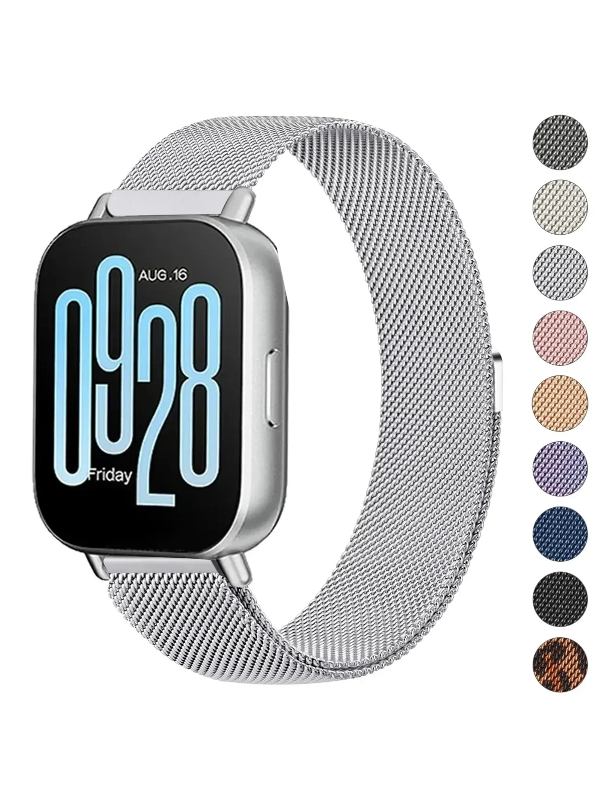 Bracelet milanais pour Xiaomi Redmi Watch 5 3 bracelet en acier inoxydable à boucle Solo en métal actif pour montre Redmi 5 bracelet magnétique 3Lite