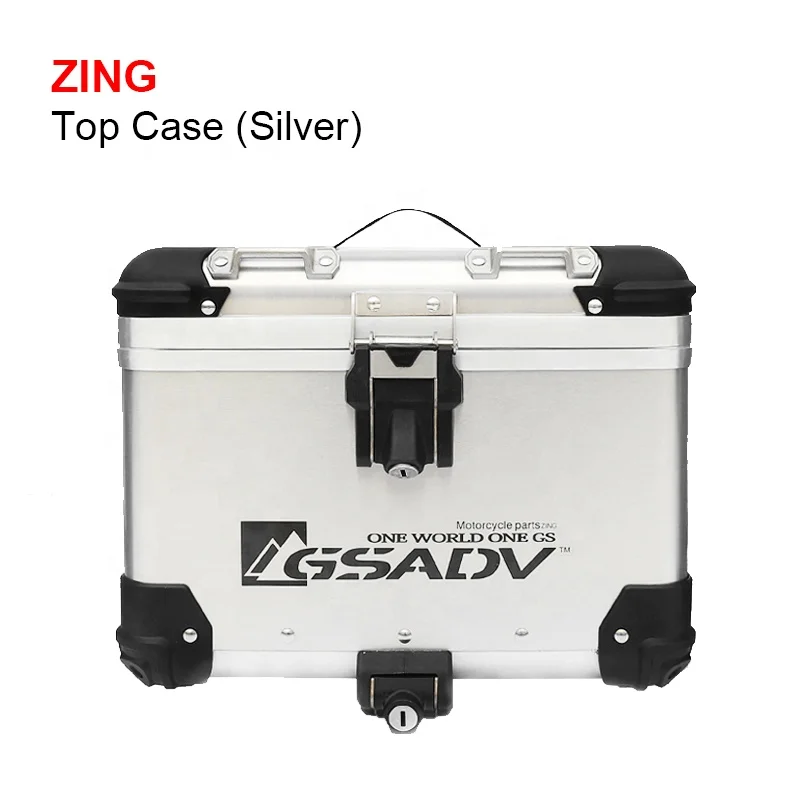 مناسبة ل CRF1100L دراجة نارية سكوتر العلوي 48L الأسود الصلب سبائك الألومنيوم تخزين الأمتعة صندوق جانبي للاستخدام المريح