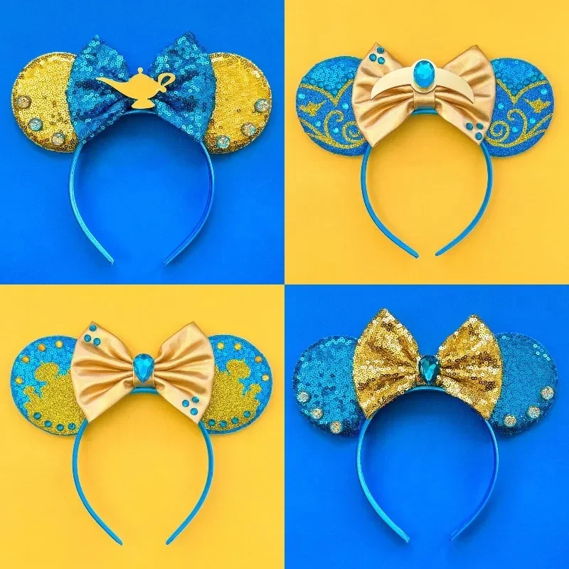 Disney Alice in Wonderland Ears Headbands for Baby Girls Mad Hatter Hairbands Women Cheshire Cat Mickey Mouse Hair accessories