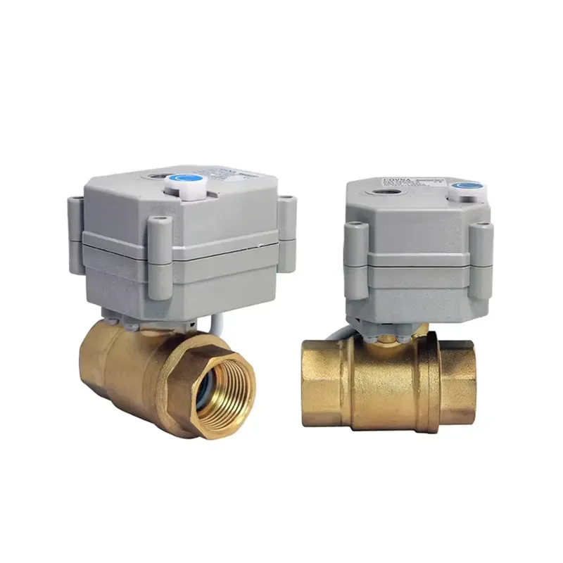 COVNA 90-Day Window Electric Motorized Valve Mini Spring Return Fluid Control Two-Way AC230V 2 Motorized Ball Valve