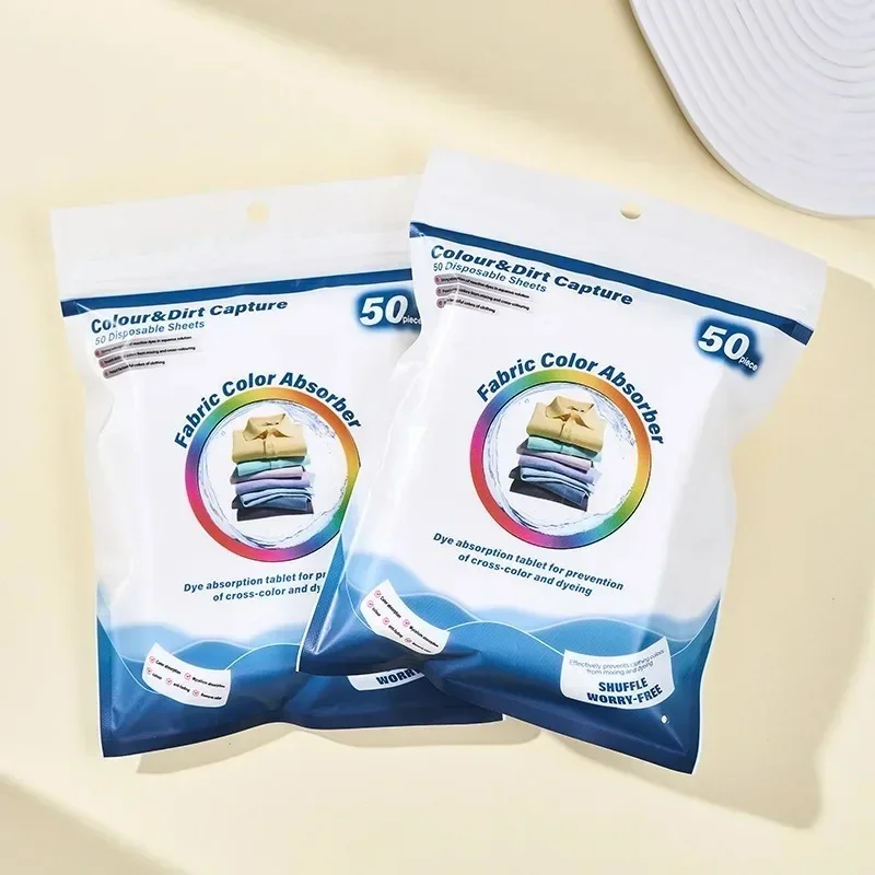 Household 50/100/150Pcs Color Capture Laundry Sheets, Anti Cross Dyeing Nonwoven Paper for Clothes Mixed Machine Washing