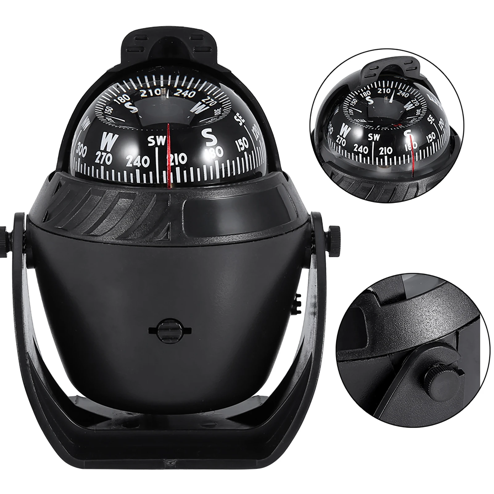 Navigation Pivoting High Precision LED Light Pivoting Compass Navigation Electronic Compass for Marine Boat Car