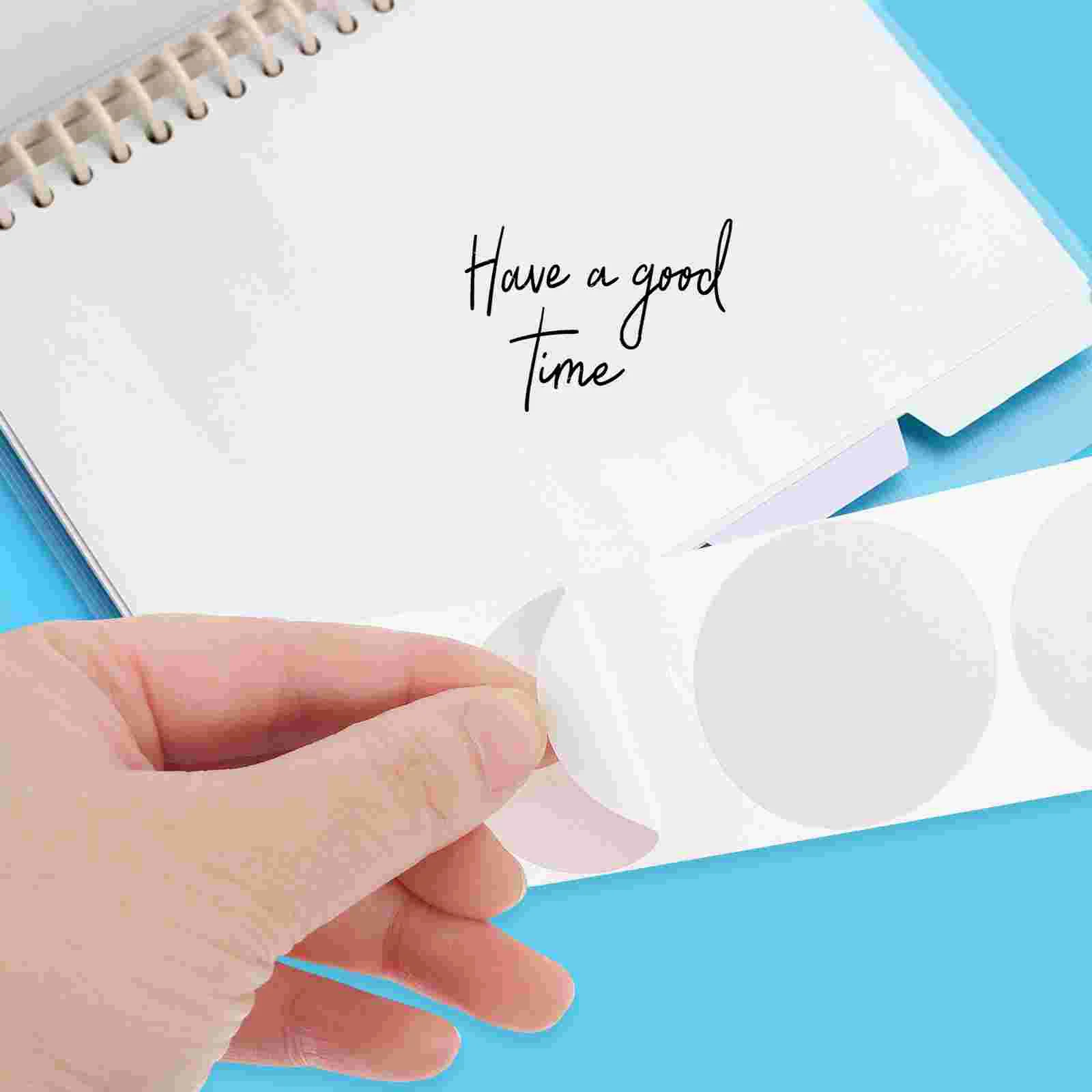 Round Printing Paper Labels Stickers, etiqueta de endereço autoadesiva, impermeável Express