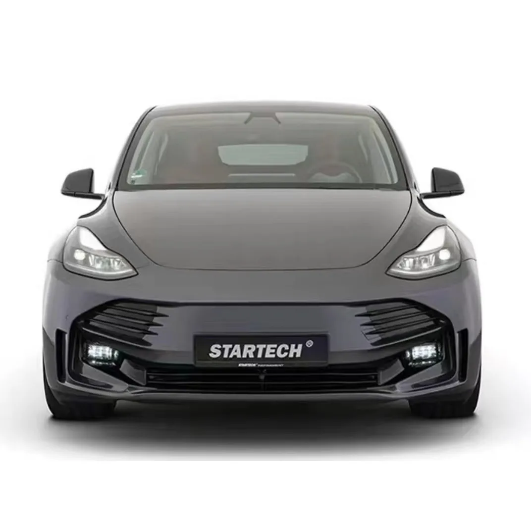 

New style auto body system for Model Y 2019- upgrade to startech model with front bumper,grille,rear diffuser,rear wing