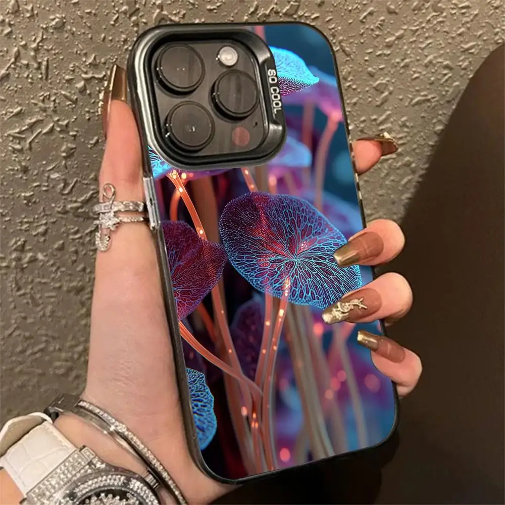 

Mushroom Phone Case phone box for iPhone 16 Pro 15 Pro 14 13 12 11 XS 14 PRO MAX 16 plus 14Pro 12pro mini Soft Shell back cover