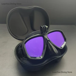 Professional Scuba Diving Mask with for GoPro, Mirror Swimming Mask Pack In Case
