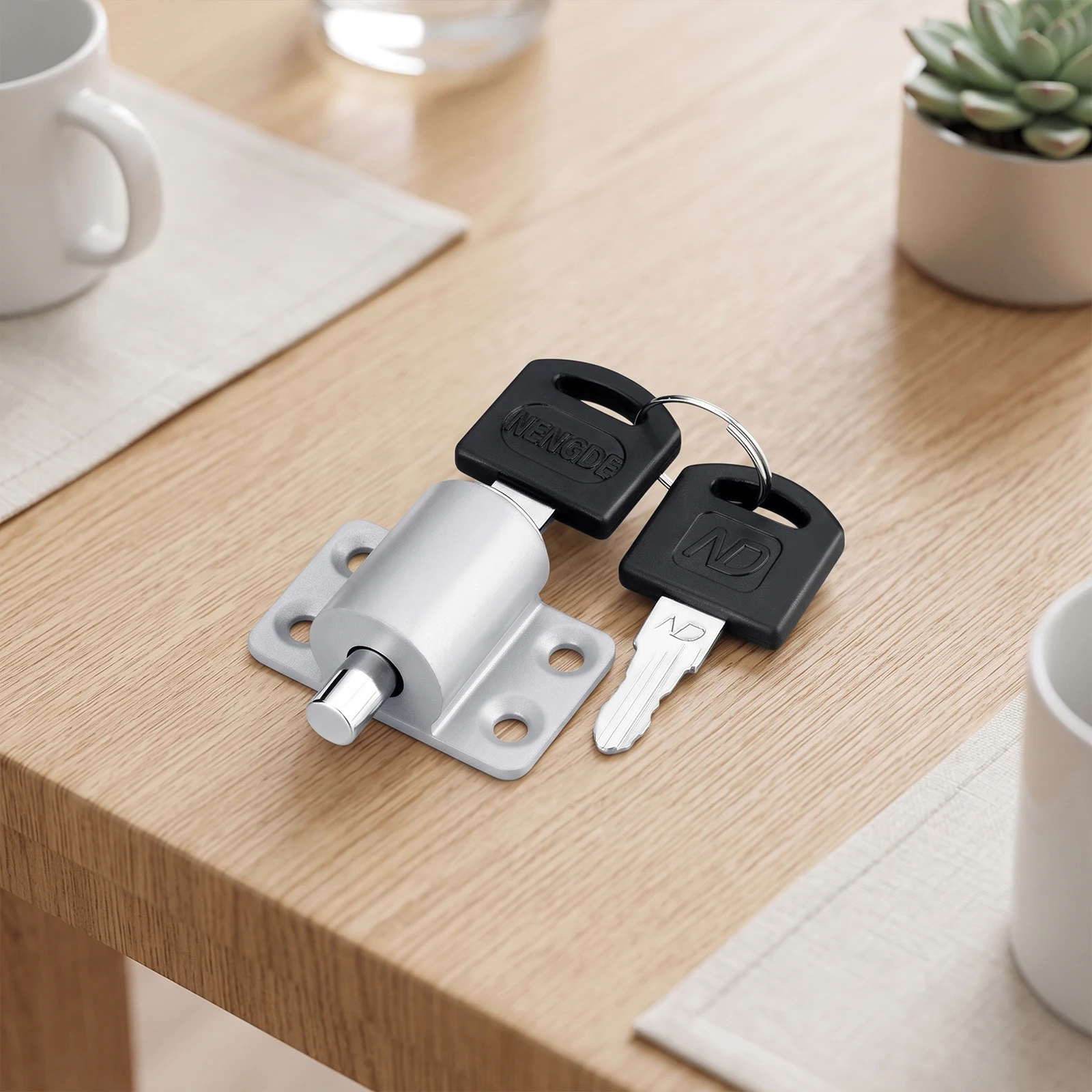 Aluminum Alloy Sliding Door Window Locks Child Safety Protection Lock Anti-Theft Door Lock for Horizontal Sliding Window Doors view 3