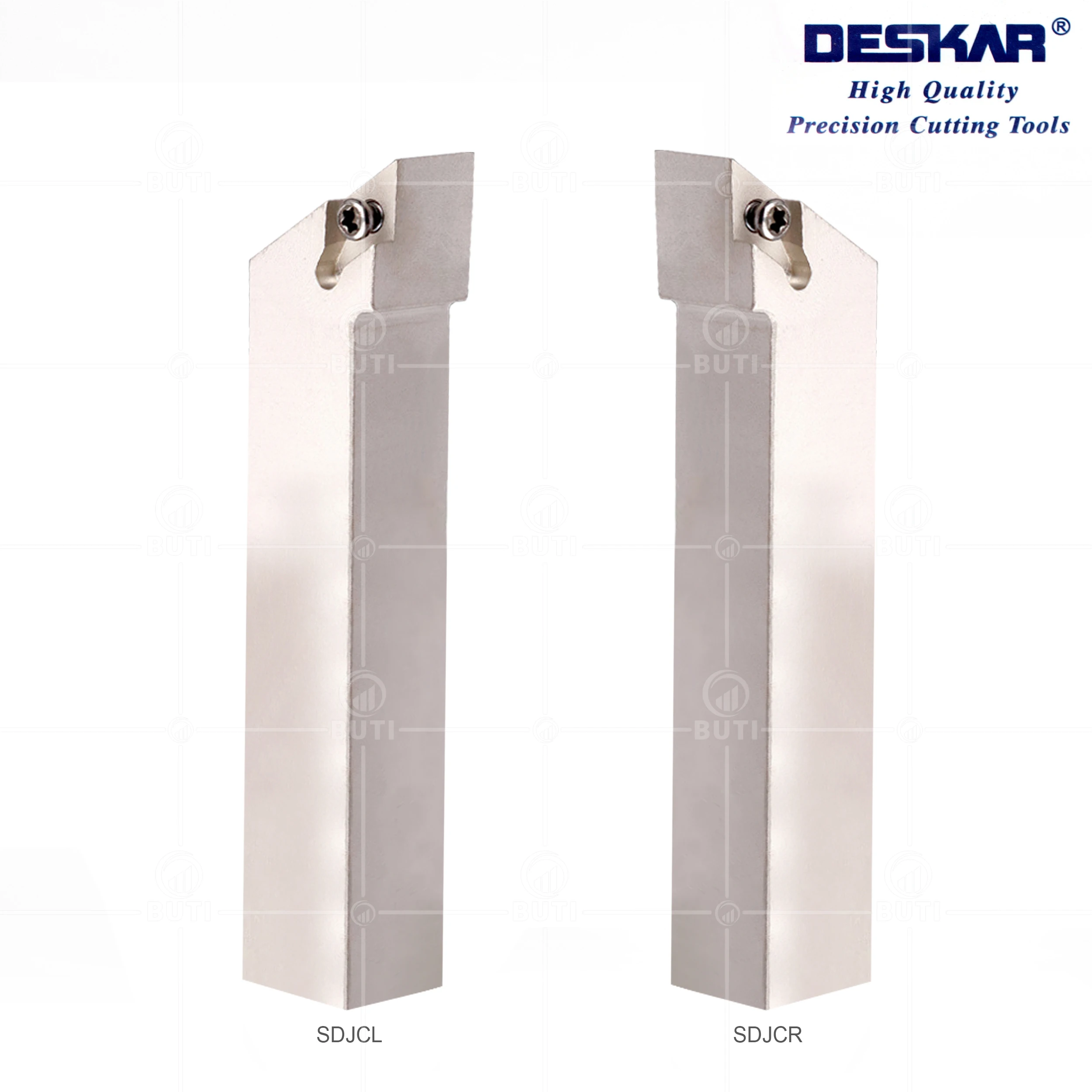 DESKAR 100% Original SDJCR/L0808/1010/1212/1616/2020/2525 CNC Lathe White External Turning Tools Holders For DCMT Carbide Blades