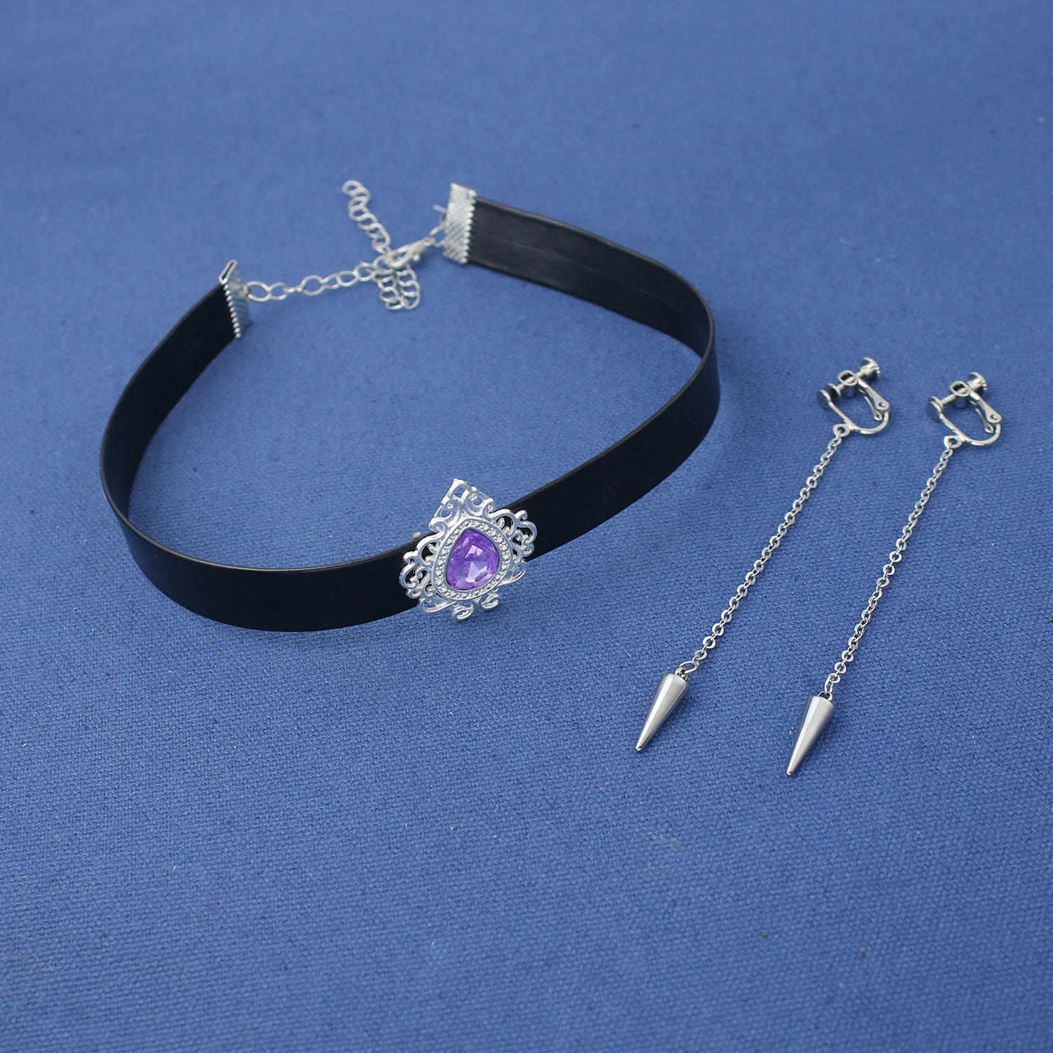 فانتازيا ميرا أقراط المختنق تأثيري مجوهرات الكرتون شيطان هنتر من KPop Disfraz زي اكسسوارات هالوين كرنفال الدعامة #1