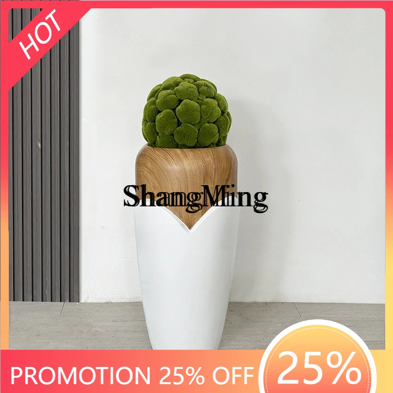 

ZYY high fashion creative floor magnesium oxide vase ornament, home decoration flower arrangement green plant landscape