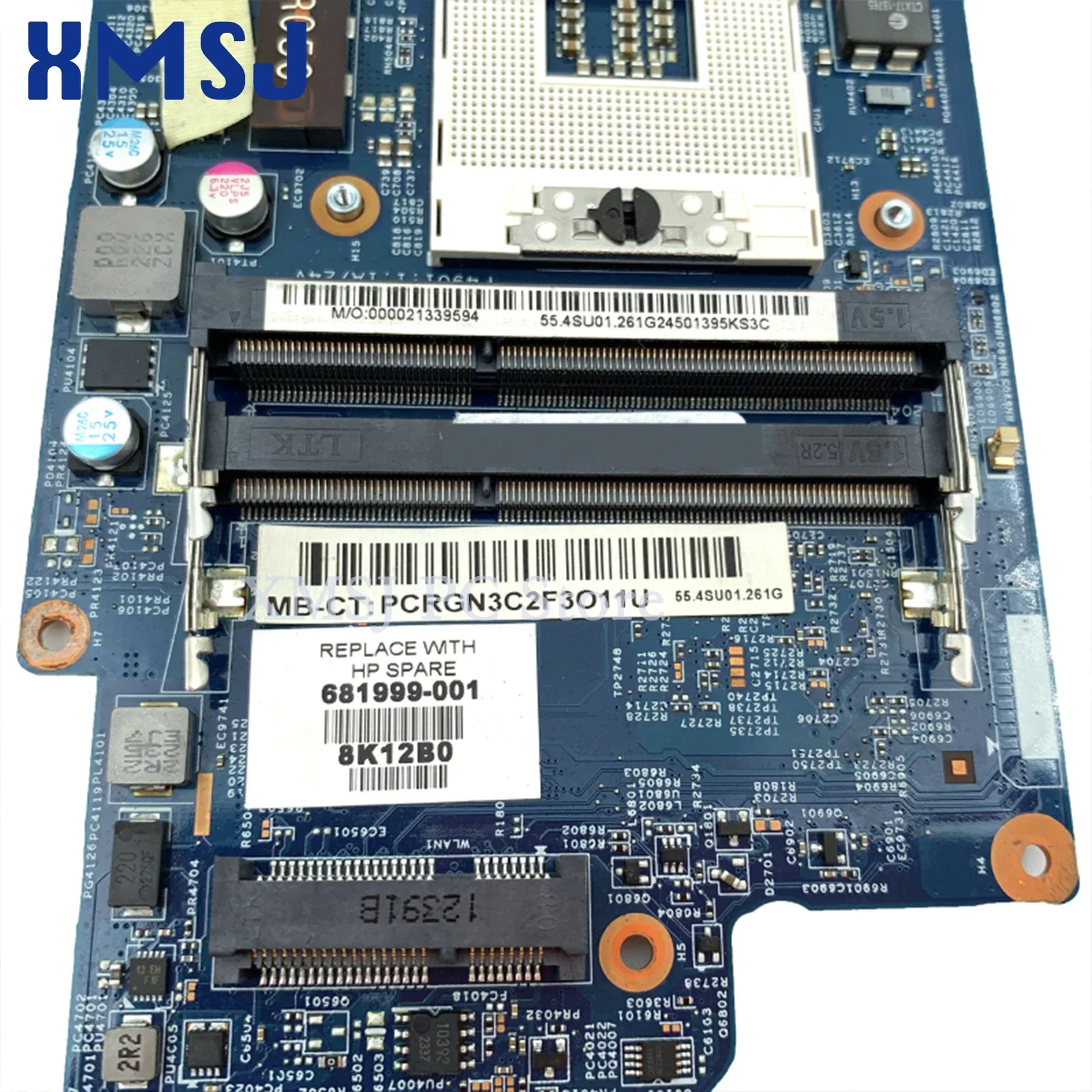 Xmsj-HPパビリオン用ラップトップマザーボード、DV7-7000、DV7T-7000、681999-001、682037-001、48.4st06.021、gt630m、1GB GPU、hm77、ddr3