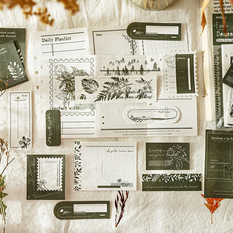 Y2g 스타일 빈티지 편지 장식 카드 용지 스타일 노트 DIY 배경 장식 기본 종이 소재 카드 Stcok