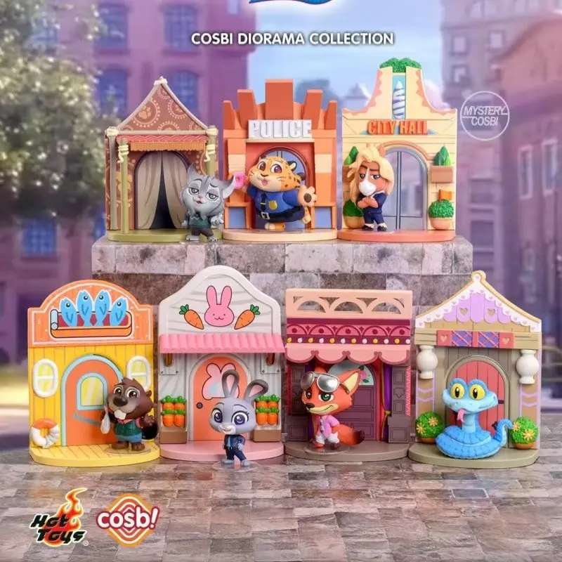 

Аутентичные хит продаж, горячие игрушки Zootopia, 2-сцена, слепая коробка COSBI, фигурка Джудита Ника, орнамент, фильм