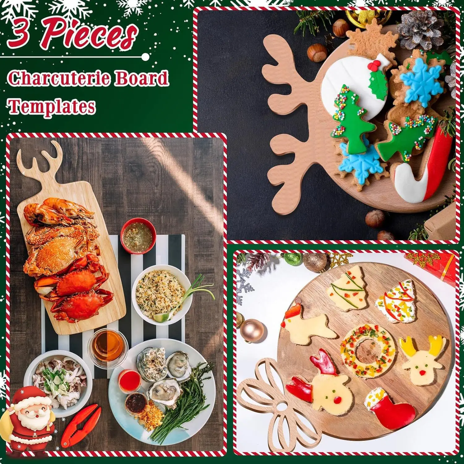 

Transparent Acrylic Charcuterie Board Handle Template Reusable Precise Cutting Woodworking DIY Enthusiasts Kitchen Tools